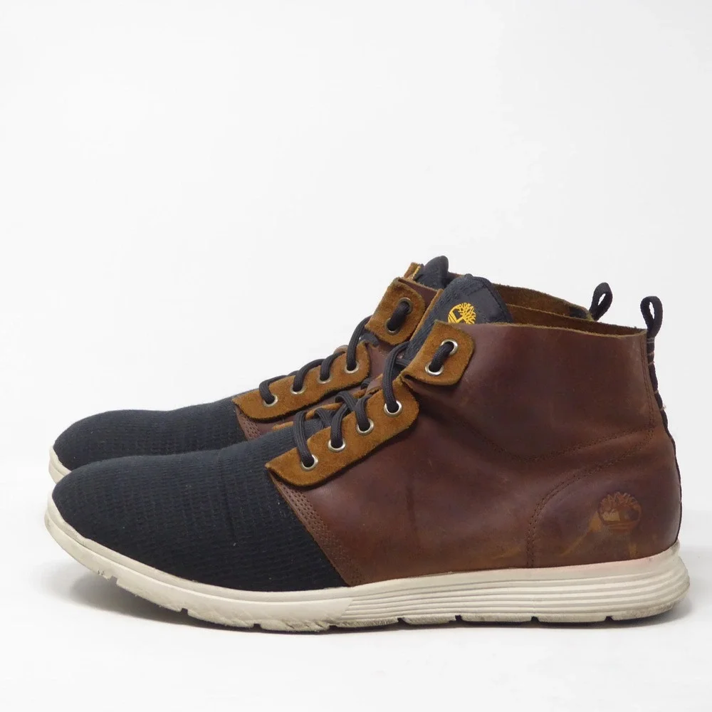 Timberland Mens Killington Chukka Boots Brown Navy A1IX4 Size 14